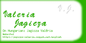 valeria jagicza business card