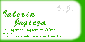 valeria jagicza business card